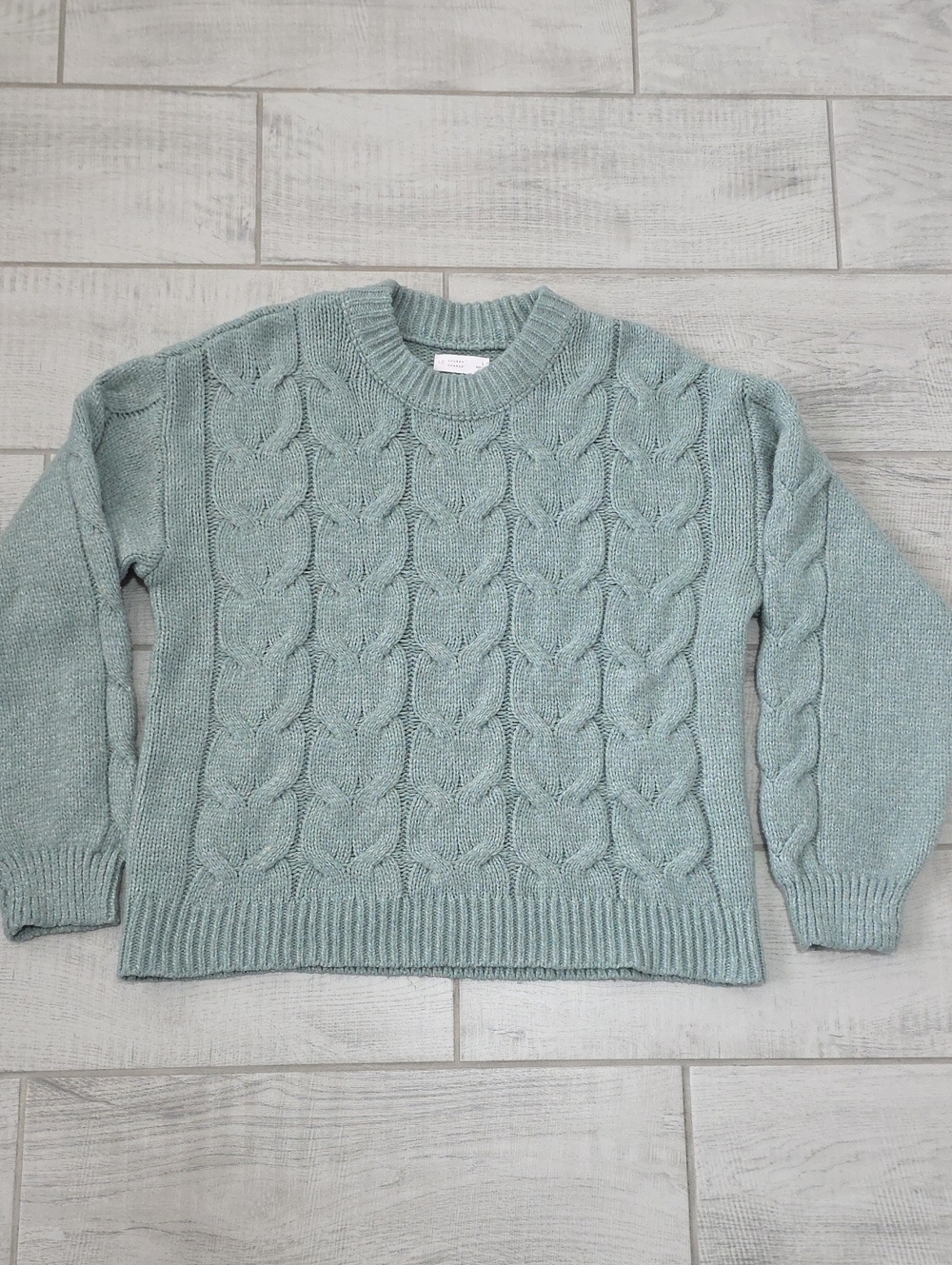 Lauren Conrad Sweater Women's Size Large Seafoam Chunky Cozy